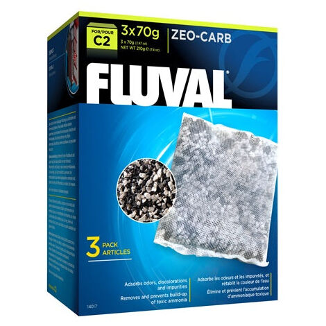 Zeo Carb para filtro mochila Fluval C - Pack de 3