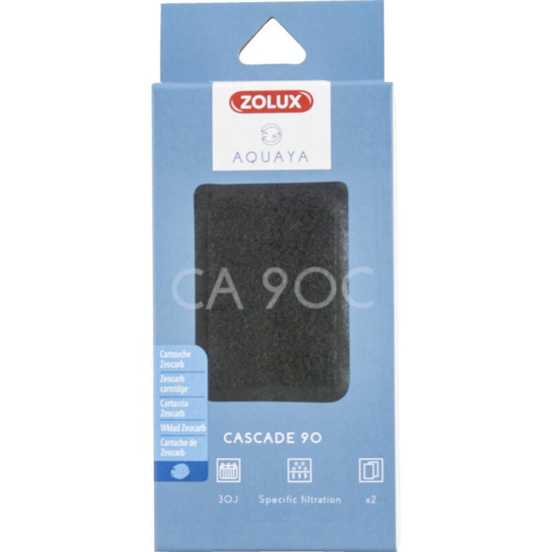 Chadog - Filtre pour pompe cascade 90, filtre ca 90 c cartouche zeocarb x 2 pour aquarium. - zolux