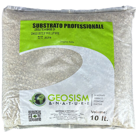 Zeolite a base di Chabasite e Phillipsite Geosism 2/5 mm (10 lt)