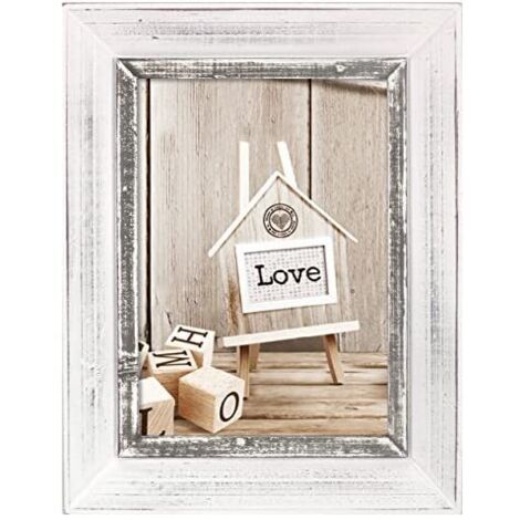 Zep Athis marco de fotos blanco 15x20 cm elegante de madera