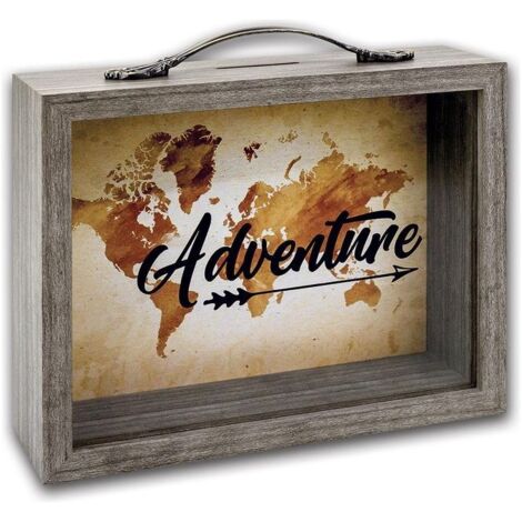 Zep Vida 6,5x21cm Wood-Glass Savings Box
