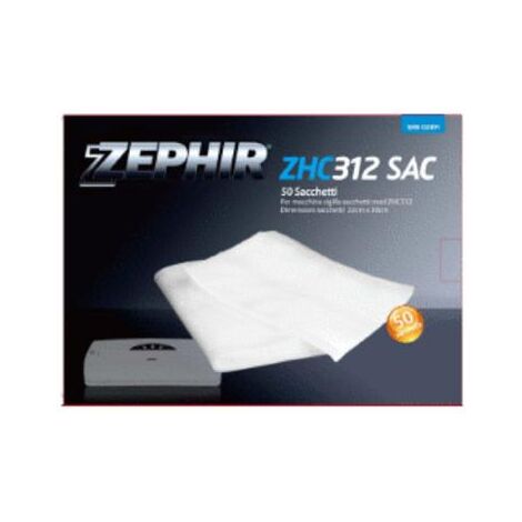 Zephir - 50 bolsas para envasado al vacío 22x30 cm - ZHC312SACC para una perfecta conservación de los alimentos.