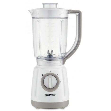 ZEPHIR FRULLATORE 1,5LT LAMA ACCIAIO 2VEL. 800W BIANCO ZHC495