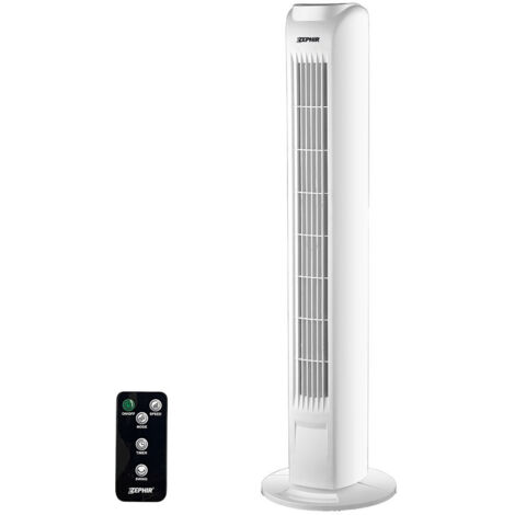 ZEPHIR Ventilatore A Torretta Con Timer Bianco