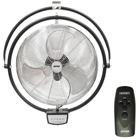 ZEPHIR Ventilatore Da Muro Con Telecomando Pala 50 cm