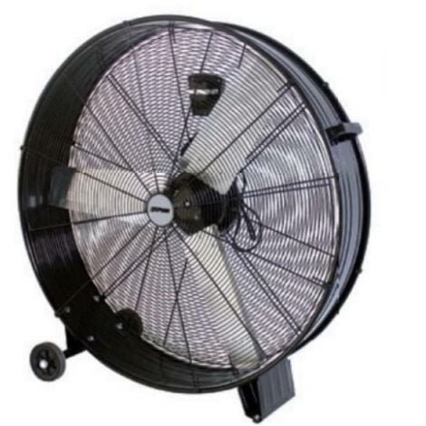Zephir ventilatore industriale da pavimento 360w con 3 pale colore nero zdm90cm