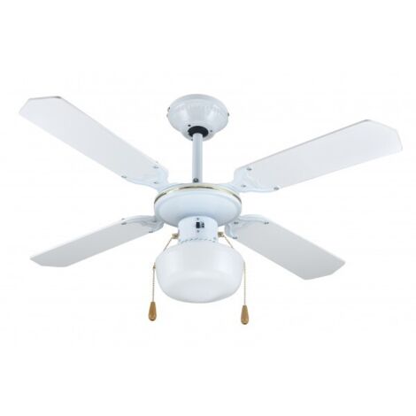 ZEPHIR Zephir Ventilatore A Soffitto 4 Pale 107Cm Bianco