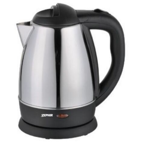 Zephir ZHC91 bollitore elettrico 1,2 L 1400 W Nero, Acciaio inossidabile