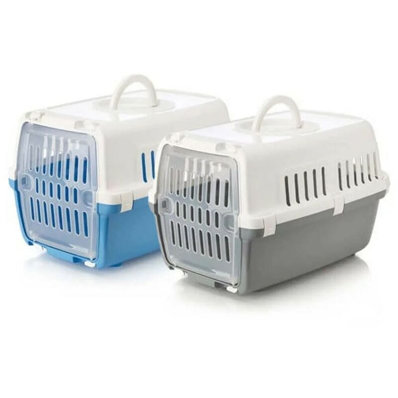 Zephos porteur animal jusqu'a 5 kg | TRANSPORTIN avec porte en plastique | chiens et chats TRANSPORTIN