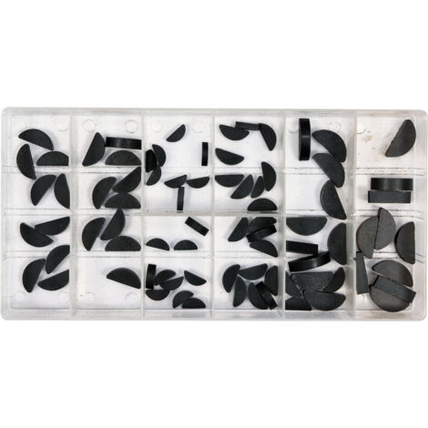 ZEPPI SEMIROTONDALI 80 PEZZI. ASSORTIMENTO DI MISURE - YT-06790