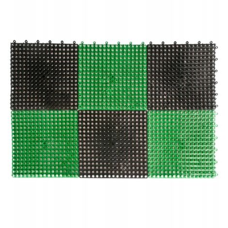 ZERBA IN PLASTICA 6 PEZZI 3655CM NERO/VERDE - WYCIER 67977