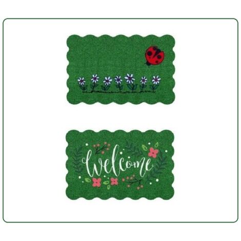 ZERBINO 40X60CM GREEN FLOCK NUVOLA
