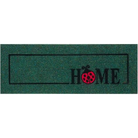 Zerbino Antiscivolo Salva Gradino 25x69 Assorbente Tappeto Ingresso Morbido 100% Made In Italy Home - Verde