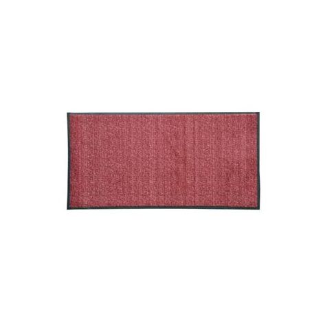 ZERBINO ASCIUGAPASSO RETTANGOLARE IN POLIESTERE ROSSO SCURO  cm.60x90    XTRA
