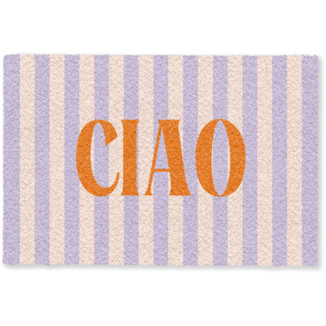 ZERBINO Ciao - Citazione - Pastello - Strisce 60x40 cm
