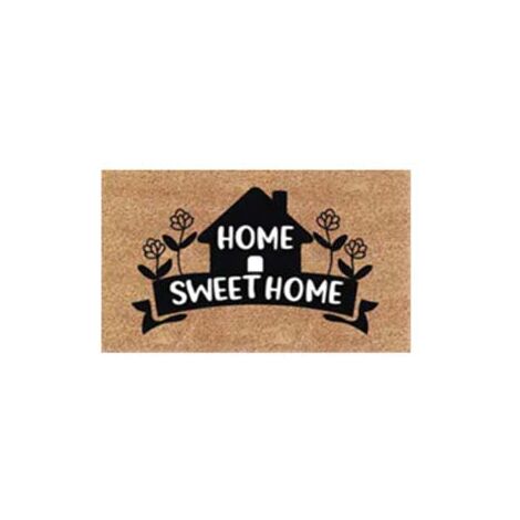 ZERBINO COCCO HOME SWEET HOME CON CASETTA SPESSORE MM.15  cm.40x70    XTRA