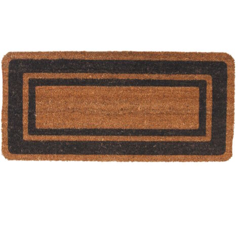 Zerbino Cocco Naturale Base Gomma 100x50 Tappeto Fuori Porta Condomini Palazzi - Colore: Marrone