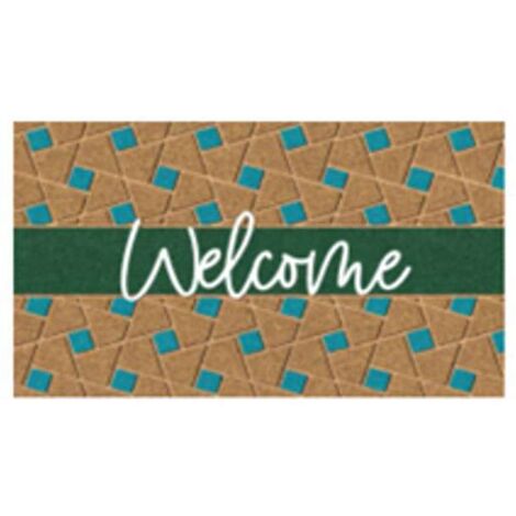 Zerbino Cocco/Pvc Welcome Green Cm 40X 70 Xtra 11705