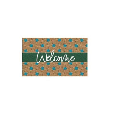 ZERBINO COCCO WELCOME GREEN SPESSORE MM.15  cm.40x70    XTRA
