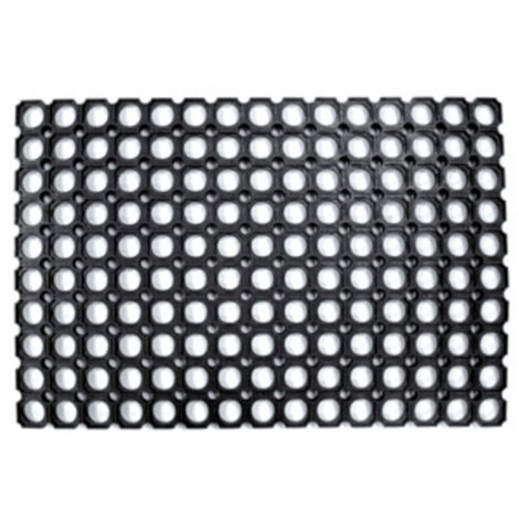 zerbino componibile mod robustus in pvc nero cm 40x70 tappeto antiscivolo