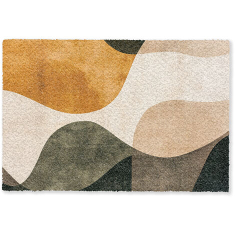 ZERBINO Forme - Giallo ocra - Astratto 60x40 cm