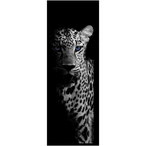 Zerbino Ghepardo antracite/blu - 50x150 cm