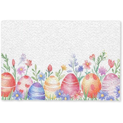 ZERBINO Giardino fiorito - Colorato - Uova 60x40 cm