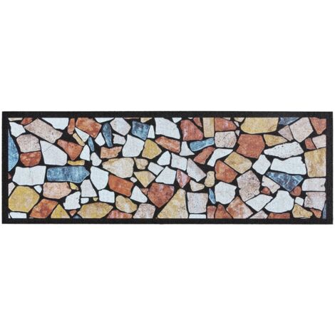 Zerbino In Gomma Riciclata 25x60 Cm - Tappetino Antiscivolo Per Ingresso, Made In Italy - Foto 6