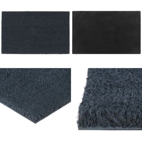 Zerbino Grigio Scuro 50x80 cm Fibra di Cocco - Tappetino da ingresso - Antisporco