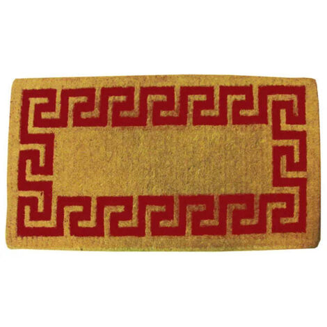 Zerbino imperiale  di cocco annodato a mano rosso - spessore mm 38 - Misure: cm 40x80