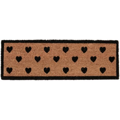 Zerbino in fibra di cocco e PVC"Valerie" -Welcome / 25 x 75 cm