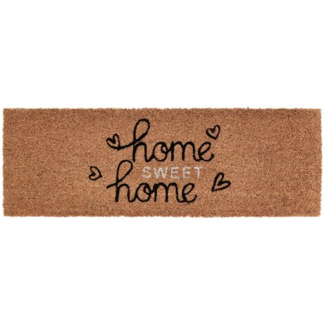 Zerbino in fibra di cocco "Home Sweet Home" 25 x 75 cm