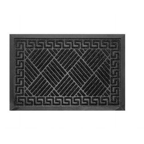 Zerbino in gomma per esterni 60x40 cm nero