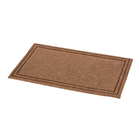 Zerbino Ingresso Antiscivolo 45x75 cm in Polipropilene Resistente, Tappetino Porta Interno Esterno Lavabile con Fondo in Gomma, Rettangolare o Mezzaluna Rettangolare
