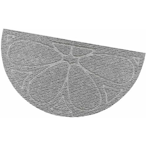 Zerbino Ingresso Porta Morbido Asciugapassi Assorbente Antiscivolo 100% Made In Italy - Grigio