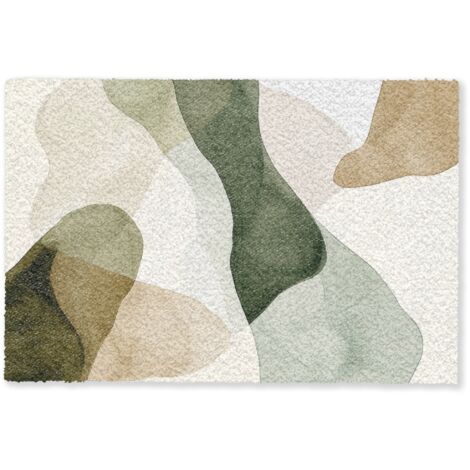 ZERBINO Japandi - Astratto - Verde 60x40 cm