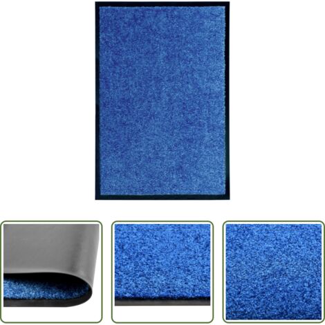 Zerbino lavabile -  Zerbino Lavabile Blu 40x60 cm