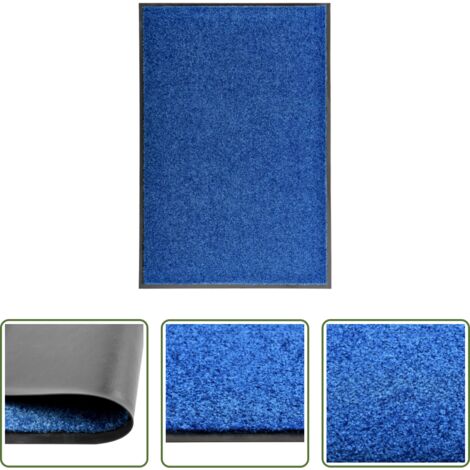 Zerbino lavabile -  Zerbino Lavabile Blu 60x90 cm