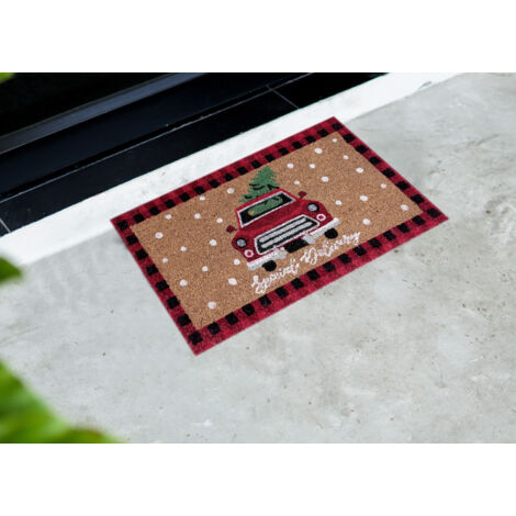 Zerbino Natale Cocco Ingresso Casa Esterno Antiscivolo Natalizio Fortuna Pick Up