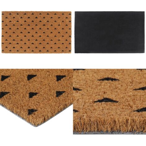 Zerbino Naturale 45x75 cm Fibra di Cocco - Zerbino naturale - Tappeto antiscivolo