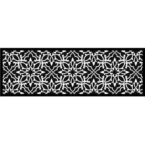 Zerbino Ornamento antracite - 50x150 cm