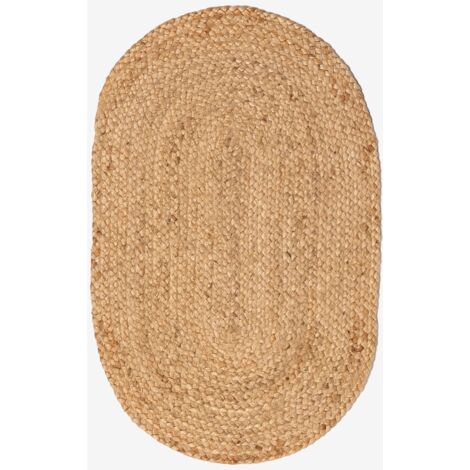 Zerbino ovale in juta naturale (73x46,5 cm) Never SKLUM            