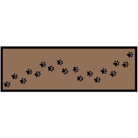 Zerbino Paw Print beige - 50x150 cm