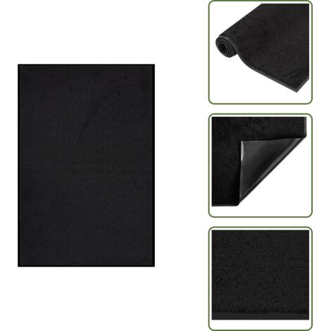 Zerbino per armadi - vidaXL Zerbino Nero 80x120 cm - Zerbino per lavanderia