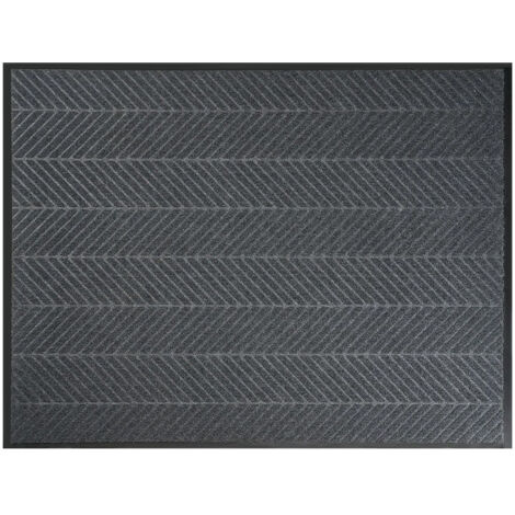 Zerbino per ingresso interno, 50 x 80 cm, grigio, resistente e antiscivolo