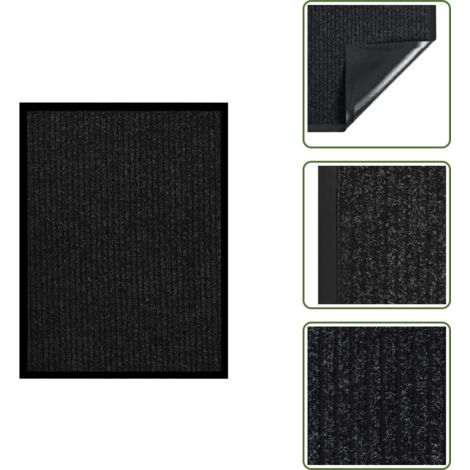 Zerbino per ingresso - vidaXL Zerbino Striato Antracite 60x80 cm - Zerbino per armadi