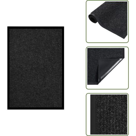Zerbino per ingresso - vidaXL Zerbino Striato Antracite 80x120 cm - Zerbino per portico