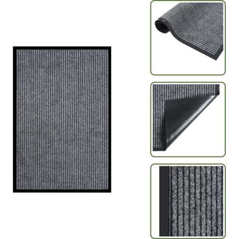 Zerbino per ingresso - vidaXL Zerbino Striato Grigio 80x120 cm - Zerbino per armadi