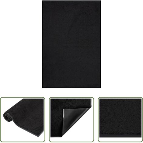 Zerbino per ingresso -  Zerbino Nero 80x120 cm