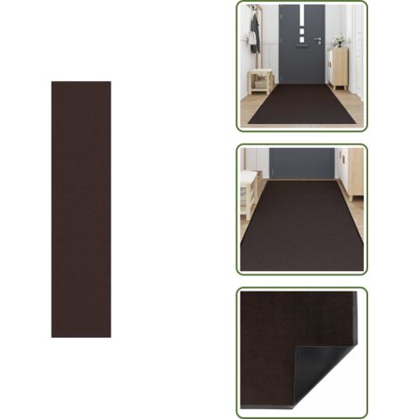 Zerbino per lavanderia - vidaXL Zerbino Marrone 115x500 cm - Zerbino per armadi